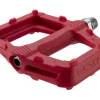 Race Face Pedals & Cleats|Ride Composite Platform Pedals (Red)