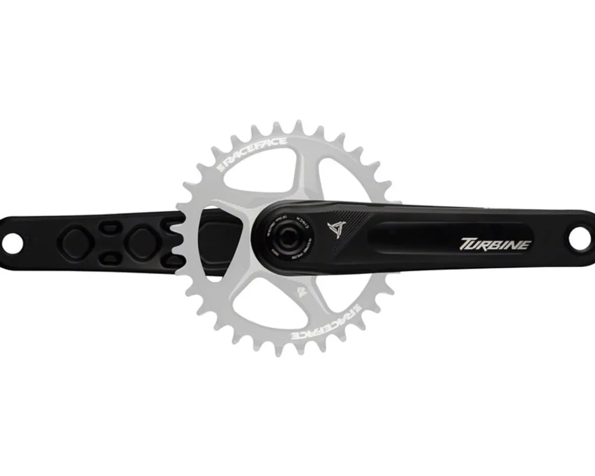 Race Face Cranksets & Parts|Turbine Crankset (Black) (Direct Mount) (143mm Spindle w/CINCH Interface) (165mm) (7050 Aluminum)