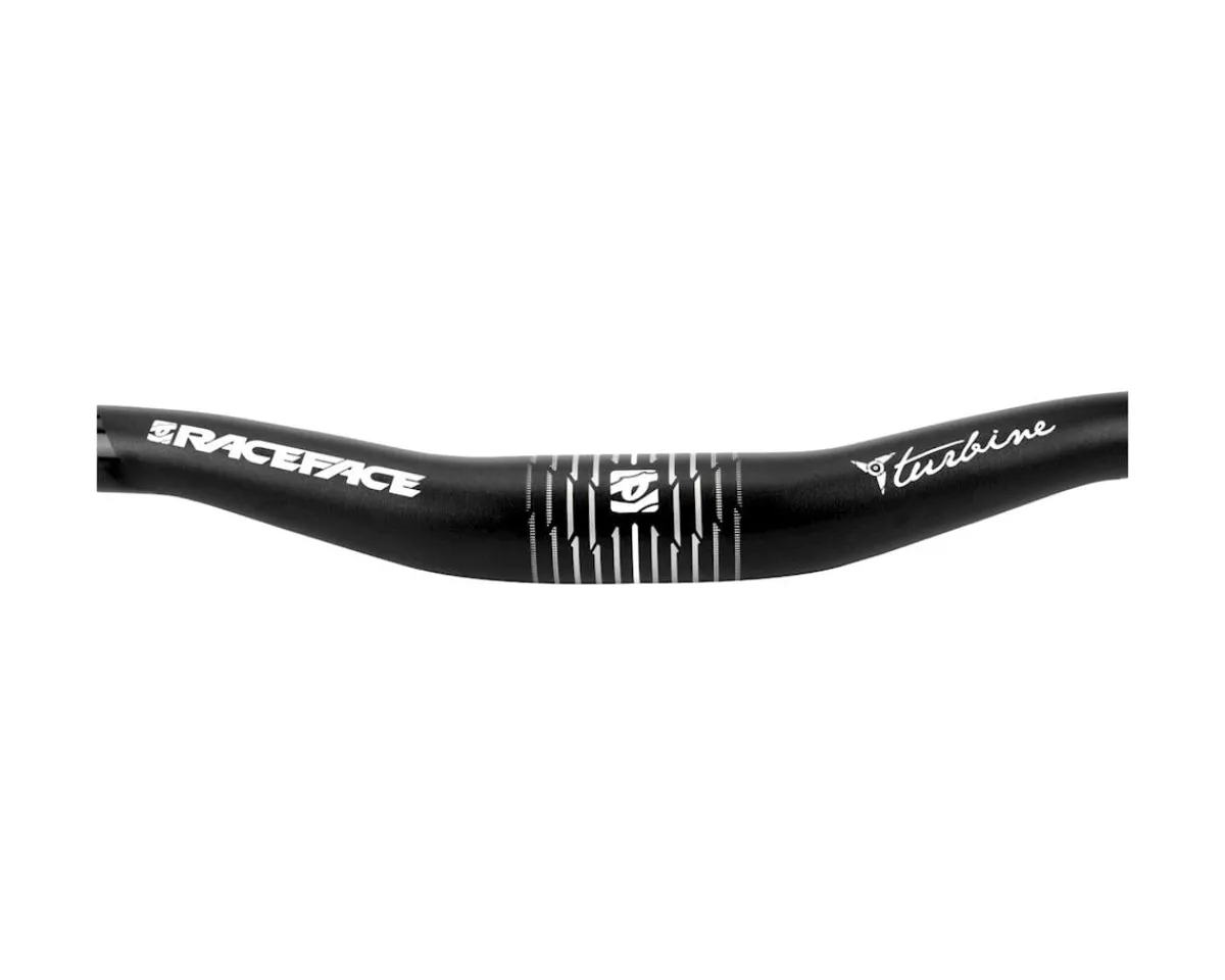 Race Face Handlebars|Turbine Riser Bar (Black) (31.8mm) (20mm Rise) (725mm) (6/9° Sweep)