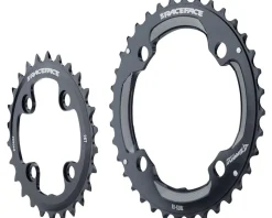 Race Face Chainrings & Accessories|Turbine 11 Speed Chainrings (Black) (2 x 11 Speed) (64/104mm BCD) (Inner & Outer) (34/24T)