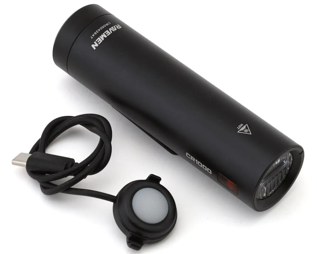 Ravemen Bike Lights|CR1000 Headlight (Black) (1000 Lumens)