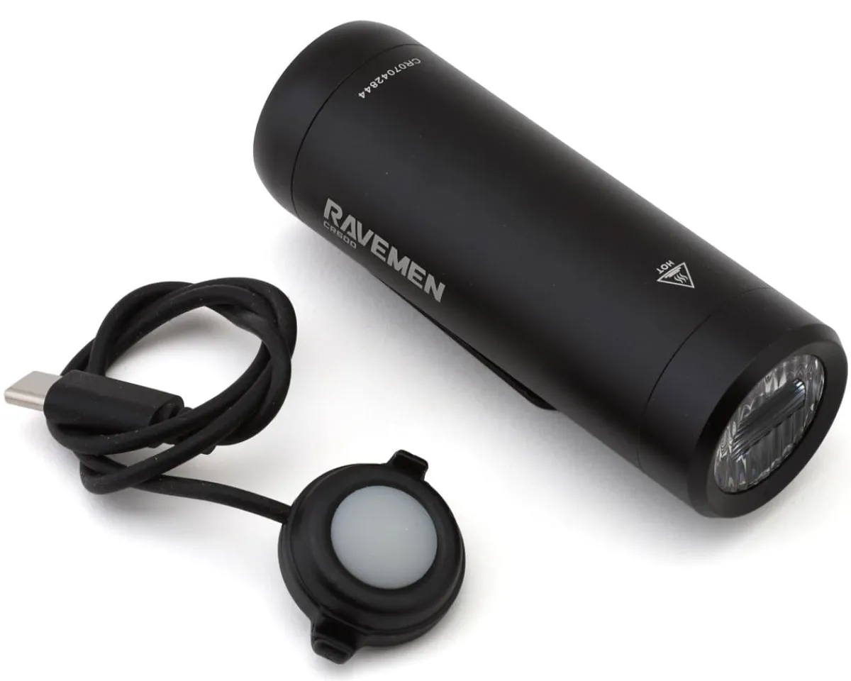 Ravemen Bike Lights|CR600 Headlight (Black) (600 Lumens)