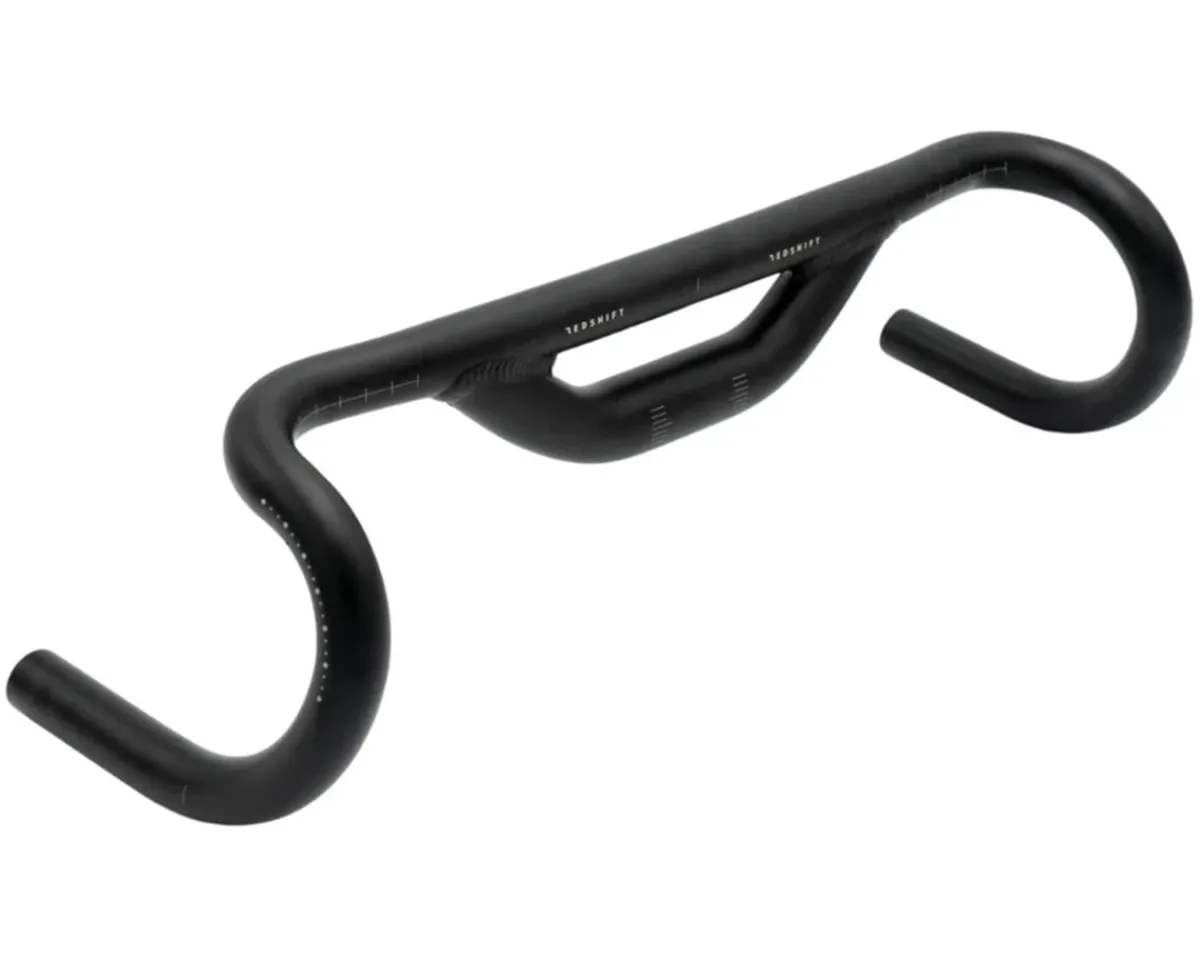 Redshift Sports Handlebars|Low Flare Top Shelf Drop Handlebar (Black) (50mm Rise) (41cm) (10° Flare)