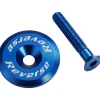 Reverse Components Headsets & Spacers|Alloy Ahead Top Cap with Screw (Blue)