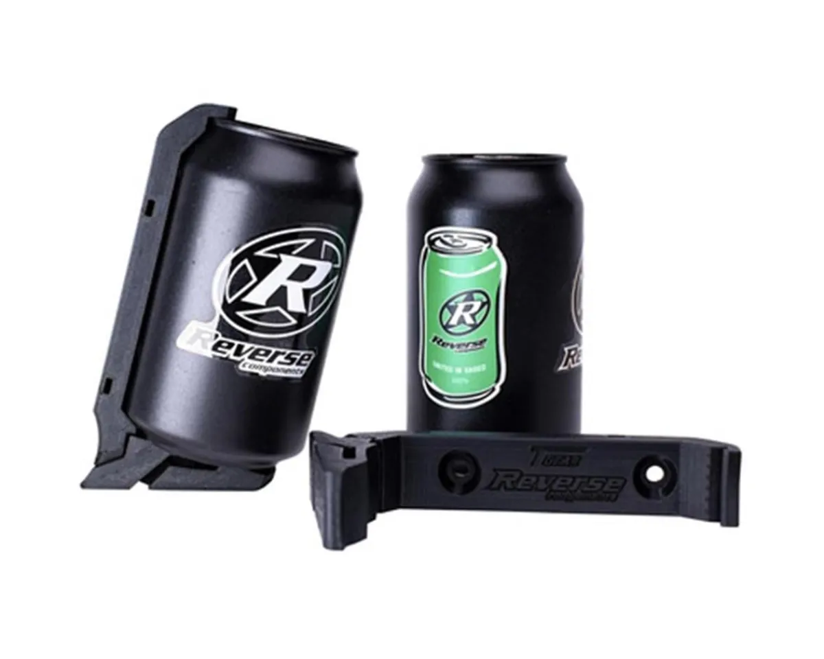 Reverse Components Bottle Cages & Mounts|Can Holder (Black) (12oz Can) (Mounts to Water Bottle Cage Bosses)