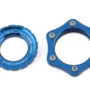 Reverse Components Brakes|Centerlock to 6-Bolt Rotor Adapter (Blue)