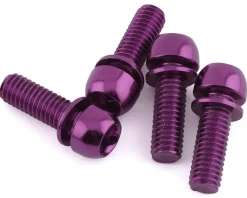 Reverse Components Brakes|Disc Brake Caliper Bolts (Purple) (M6 x 18) (4)