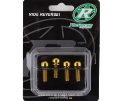 Reverse Components Brakes|Disc Brake Caliper Bolts (Gold) (M6 x 18) (4)