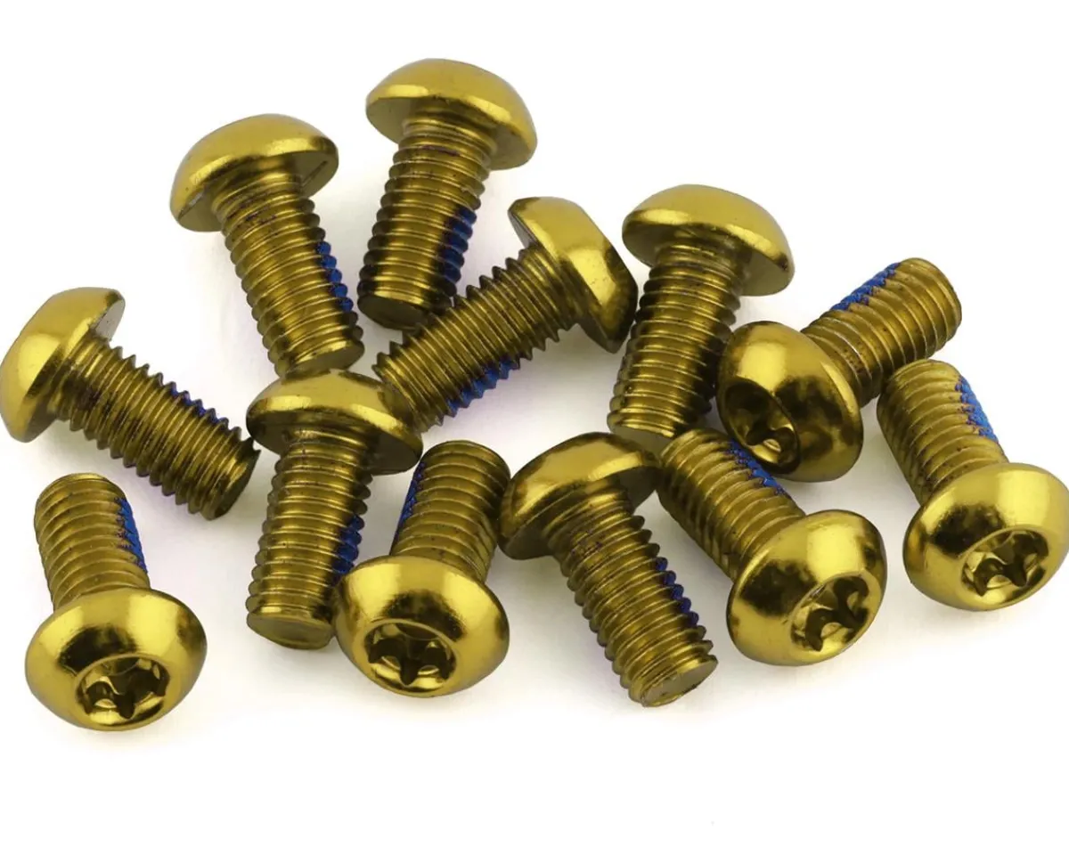 Reverse Components Brakes|Disc Rotor Bolts (Gold) (M5 x 10) (12)