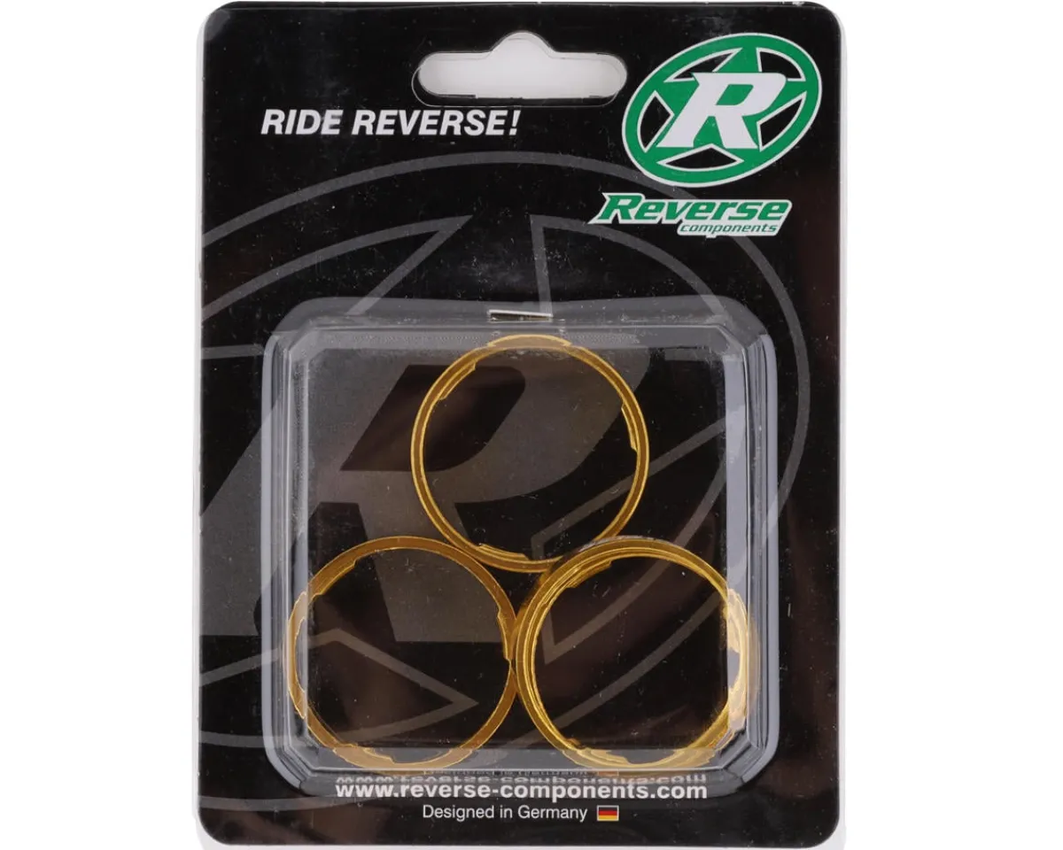 Reverse Components Headsets & Spacers|Ultralight Headset Spacer Set (Gold) (4)
