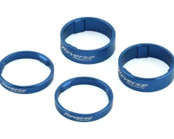 Reverse Components Headsets & Spacers|Ultralight Headset Spacer Set (Blue) (4)