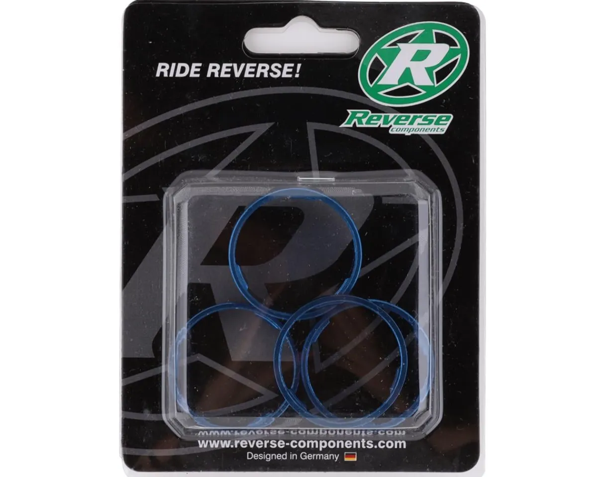 Reverse Components Headsets & Spacers|Ultralight Headset Spacer Set (Blue) (4)