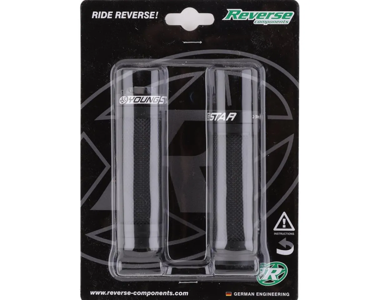 Reverse Components Grips & Handlebar Tape|Youngstar Lock-On Grips (Black/Black)