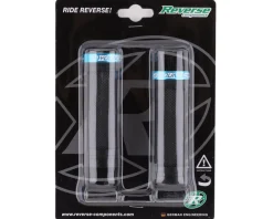 Reverse Components Grips & Handlebar Tape|Youngstar Lock-On Grips (Black/Light Blue)
