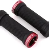 Reverse Components Grips & Handlebar Tape|Youngstar Lock-On Grips (Black/Red)