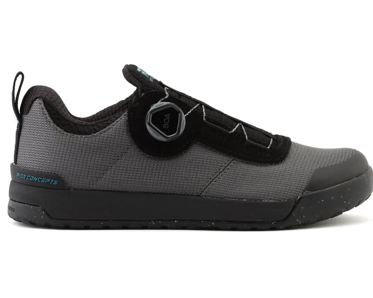 Ride Concepts Shoes, Socks, & Footwear|Accomplice BOA Flat Pedal Shoes (Charcoal/Tahoe Blue) (10)