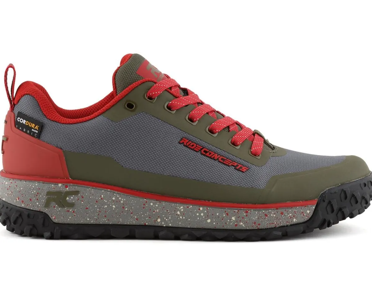 Ride Concepts Shoes|Shoes, Socks, & Footwear|Men's Tallac Flat Pedal Shoe (Charcoal/Oxblood) (7)