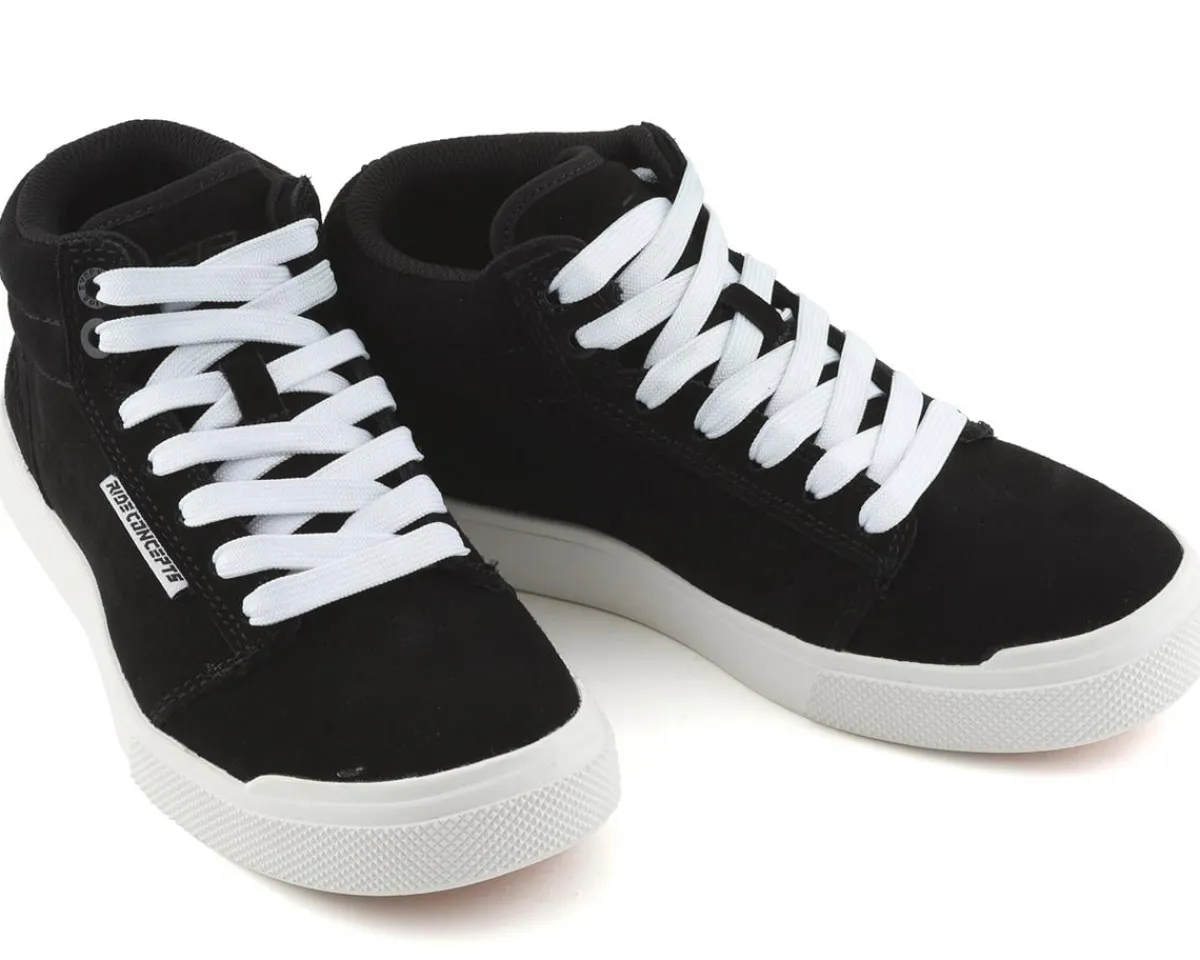 Ride Concepts Shoes|Youth & Kids|Youth Vice Mid Flat Pedal Shoe (Black/White) (2)