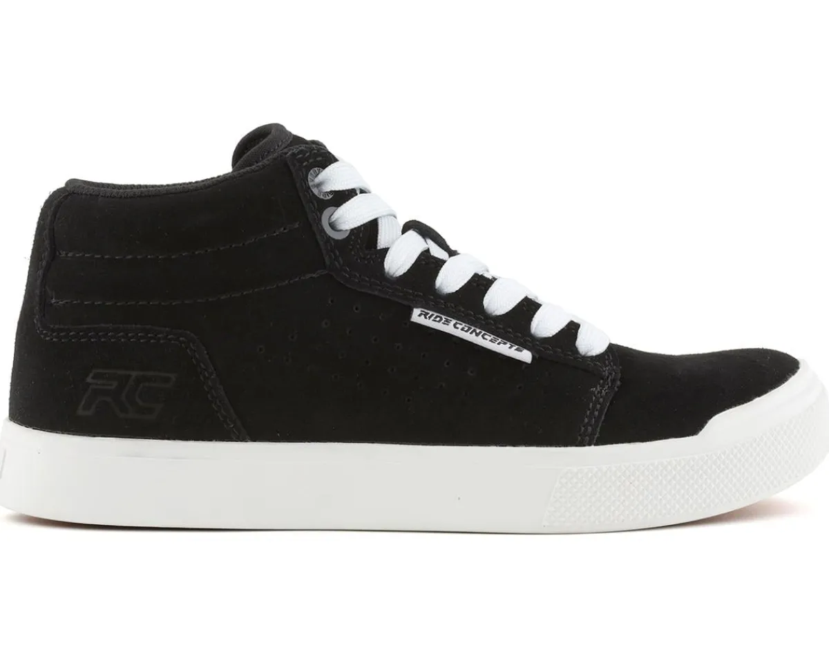 Ride Concepts Shoes|Youth & Kids|Youth Vice Mid Flat Pedal Shoe (Black/White) (2)