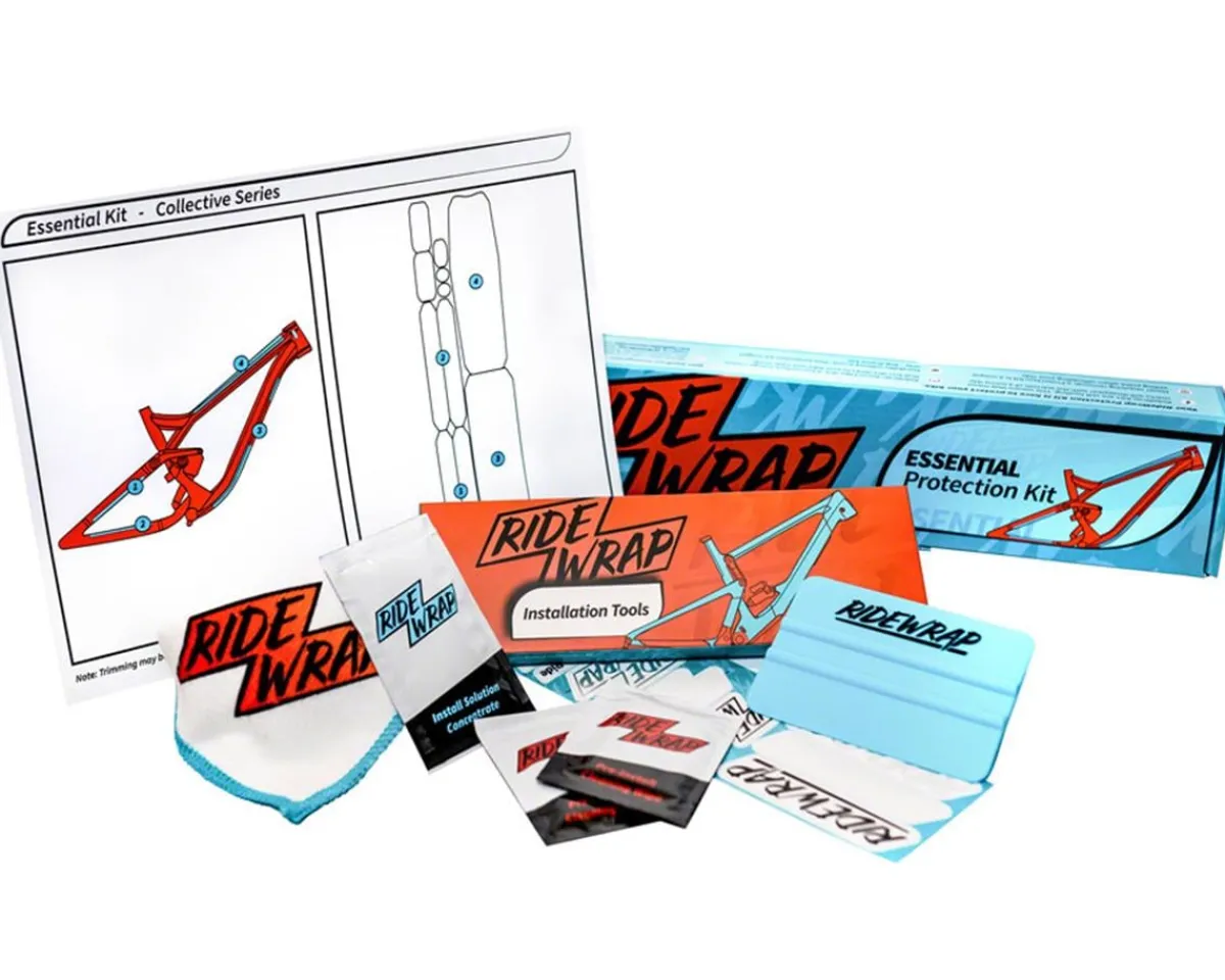 RideWrap Frame Protection & Decals|Essential Frame Protection Kits (Mountain, Road, & Gravel) (MTB Frame) (Gloss)