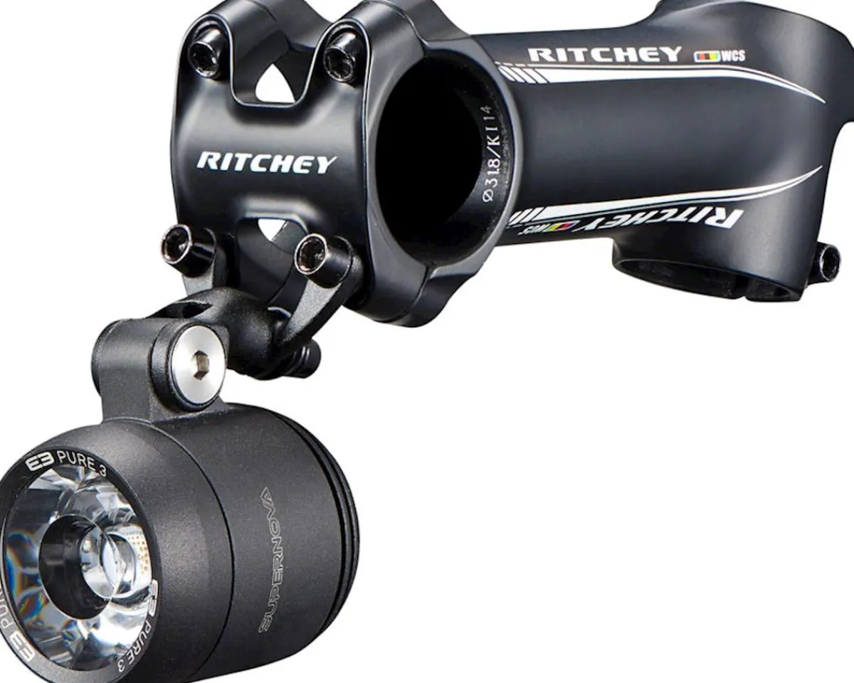 Ritchey Stems & Parts|Mounts & Handlebar Accessories|Universal Stem Mount (Black) (Narrow Spacing) (For Supernova Headlight)