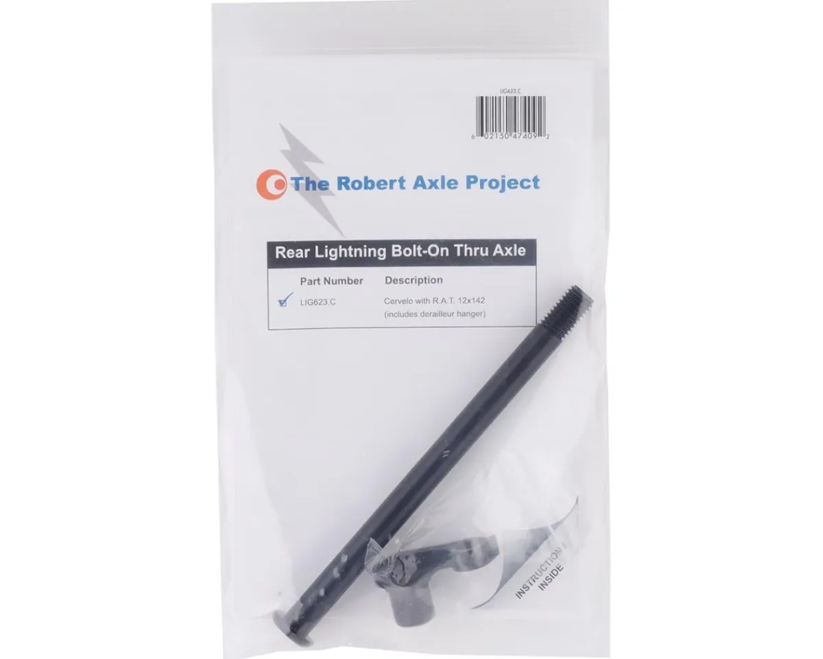 Robert Axle Project Wheels & Parts|Cervelo R.A.T. Rear Lightning Thru-Axle (Black) (12 x 142mm)