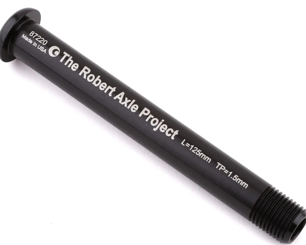 Robert Axle Project Wheels & Parts|Suspension|Lightning Bolt Thru Axle (Black) (Front) (15mm) (125mm) (15 x 100mm) (1.5mm)