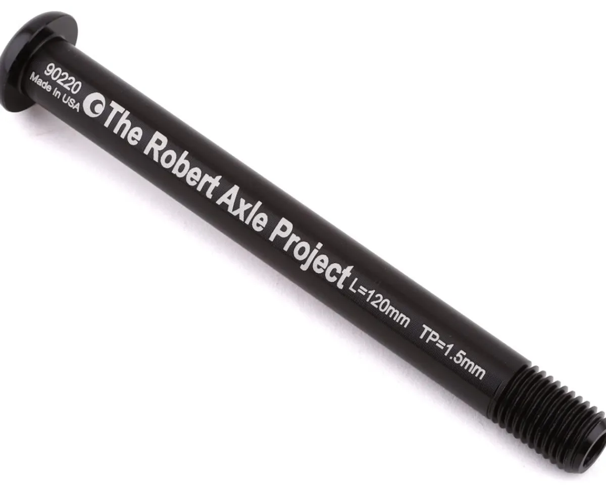 Robert Axle Project Wheels & Parts|12mm Front Lightning Bolt Thru Axle (Black) (120mm) (M12 x 1.5)