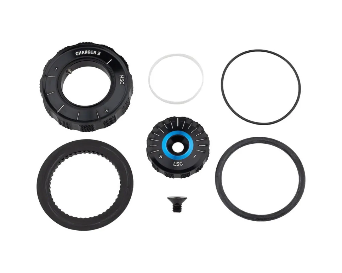 RockShox Suspension|Compression Damper Knob Kit (Crown Charger 3 RC2, ZEB Select+/Ultimate A2+, 2023+)