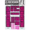 RockShox Frame Protection & Decals|Decal Kit (35mm) (Dual Crown) (Magenta)