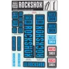 RockShox Suspension|Fork Decal Kit (Blue) (For Forks with 35mm Upper Tubes)