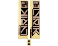 RockShox Frame Protection & Decals|Fork Decal Kit (Lyrik Ultimate) (Matte Copper Foil For High Gloss Black) (27.5/29") (2023+)