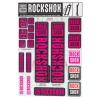 RockShox Suspension|Fork Decal Kit (Magenta) (For RS-1 and forks with 30/32mm Upper Tubes)