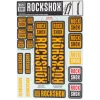 RockShox Suspension|Fork Decal Kit (Orange) (For Forks with 35mm Upper Tubes)
