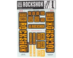 RockShox Suspension|Fork Decal Kit (Orange) (For BoXXER and Domain Forks)