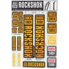 RockShox Suspension|Fork Decal Kit (Orange) (For RS-1 and forks with 30/32mm Upper Tubes)