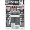 RockShox Suspension|Fork Decal Kit (White) (For BoXXer and Domain Forks)