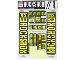 RockShox Suspension|Fork Decal Kit (Yellow) (For BoXXER and Domain Forks)