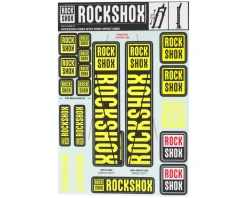 RockShox Suspension|Fork Decal Kit (Yellow) (For Forks with 35mm Upper Tubes)
