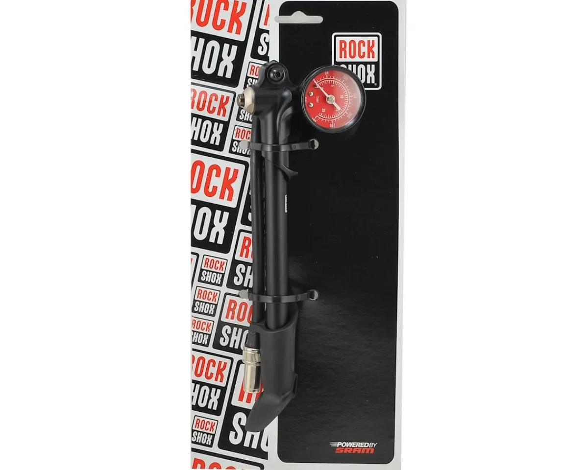 RockShox Pumps & Co2|Suspension|High-Pressure Fork/Shock Pump (Black) (300 PSI Max)