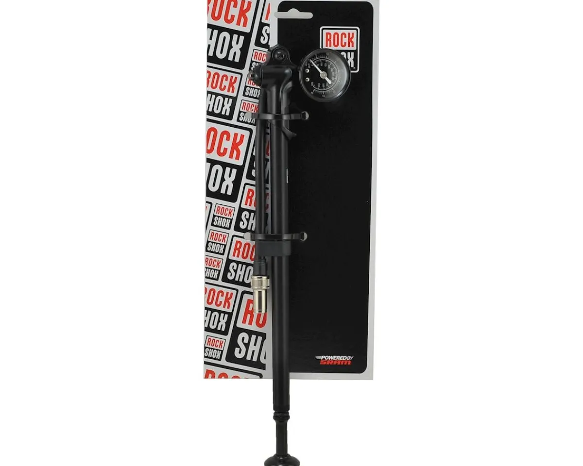 RockShox Pumps & Co2|Suspension|High-Pressure Fork/Shock Pump (Black) (600 PSI)