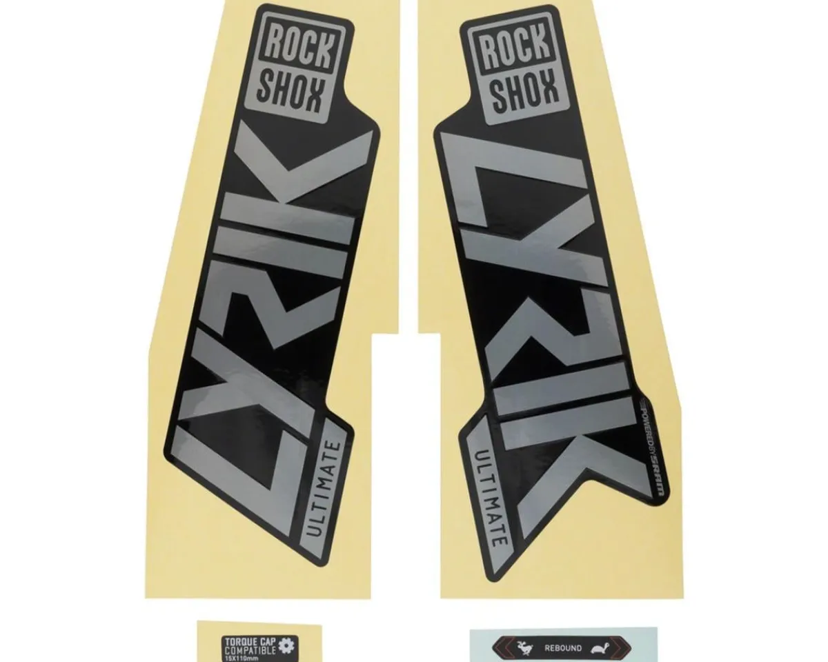 RockShox Frame Protection & Decals|Lyrik Ultimate Decal Kit (Gloss Rainbow for Gloss Black Lowers)