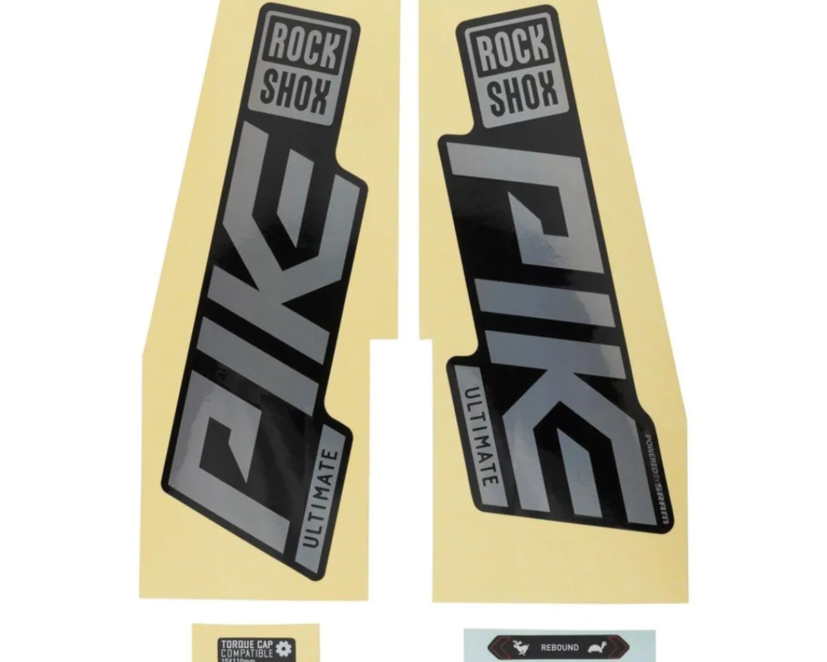 RockShox Frame Protection & Decals|Pike Ultimate Decal Kit (Gloss Rainbow for Gloss Black Lowers)