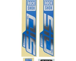 RockShox Frame Protection & Decals|SID SL Ultimate Decal Kit (Gloss Polar for Blue Lowers)