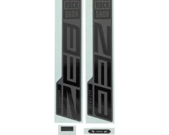 RockShox Frame Protection & Decals|ZEB Ultimate Decal Kit (Gloss Black for Matte Grey Lowers)