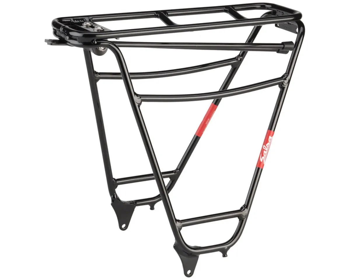 Salsa Racks, Fenders, & Trailers|Alternator Low Deck Rack (Black) (135 - 148mm Spacing)
