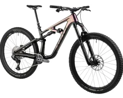 Salsa Mountain Bikes|Blackthorn 125 C GX AXS Transmission Mountain Bike (Black/Pearl Orchid) (L)