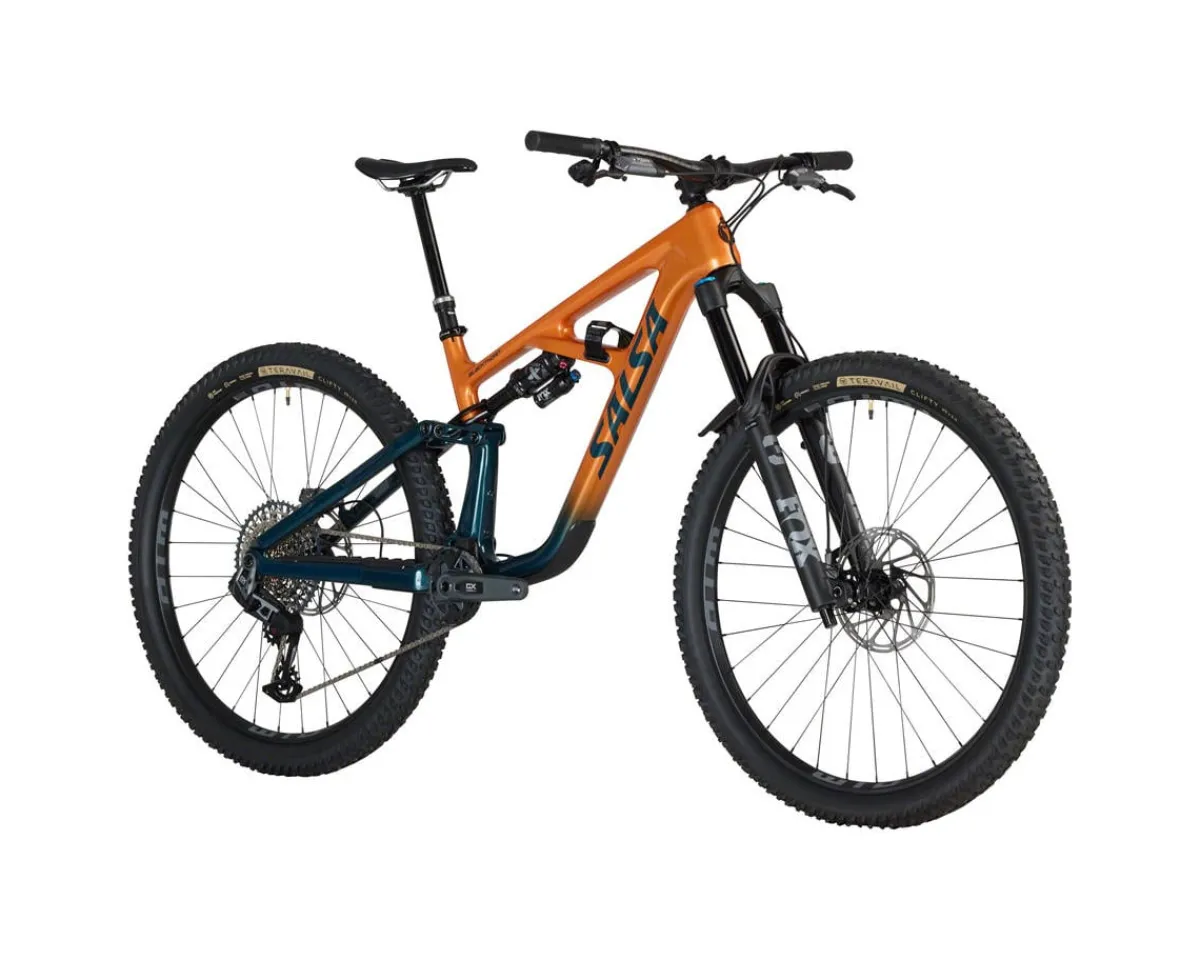 Salsa Mountain Bikes|Blackthorn 145 C GX AXS Transmission Mountain Bike (Slate/Terracotta) (S)