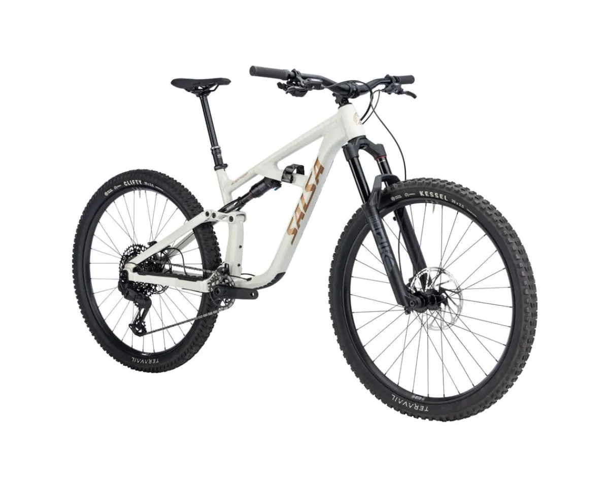 Salsa Mountain Bikes|Blackthorn 125 Eagle 70 Transmission Mountain Bike (Vapor Grey) (M)