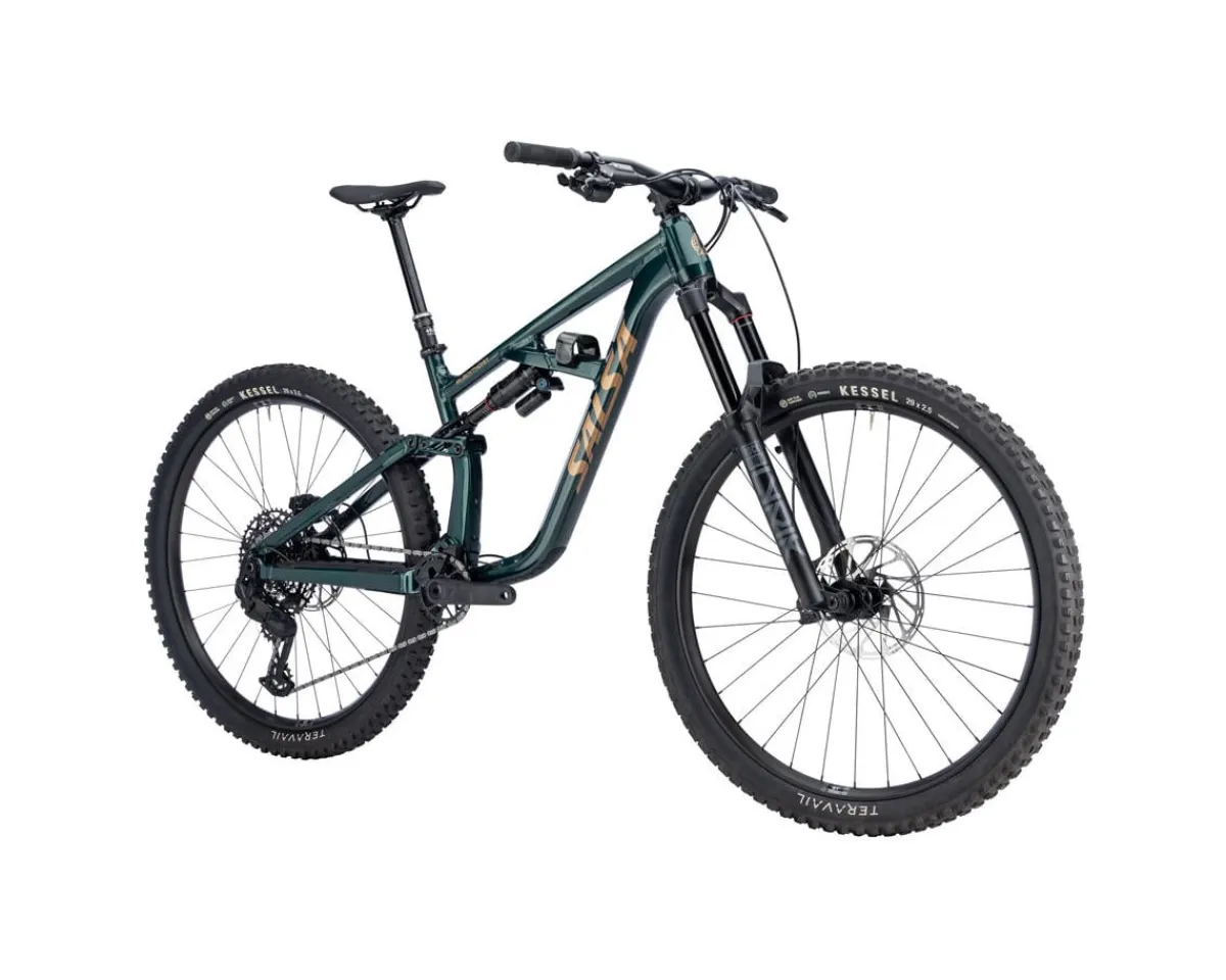 Salsa Mountain Bikes|Blackthorn 145 Eagle 70 Transmission Mountain Bike (Black Spruce) (M)